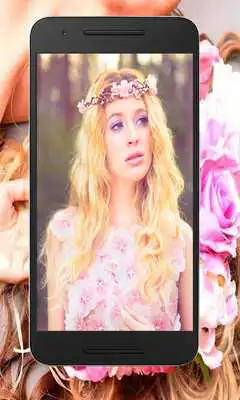 Play Couronne de fleurs autocollant