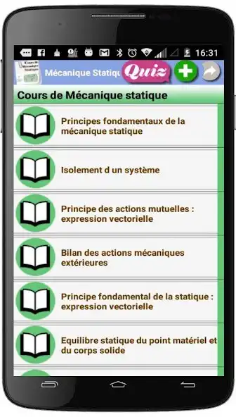 Play Cours de Mécanique statique  and enjoy Cours de Mécanique statique with UptoPlay