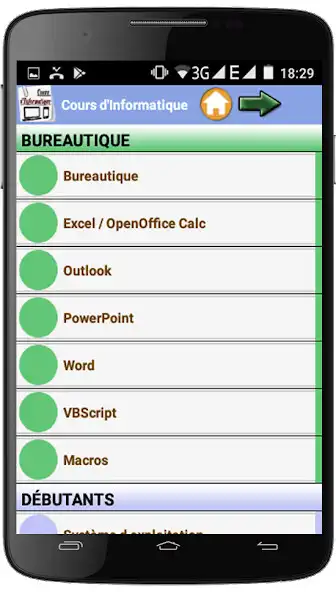 Play Cours dinformatique  and enjoy Cours dinformatique with UptoPlay