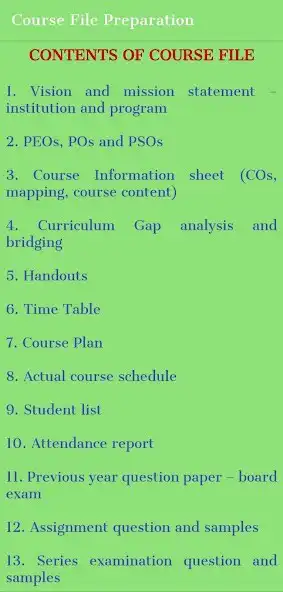 Play Course File Preparation as an online game Course File Preparation with UptoPlay
