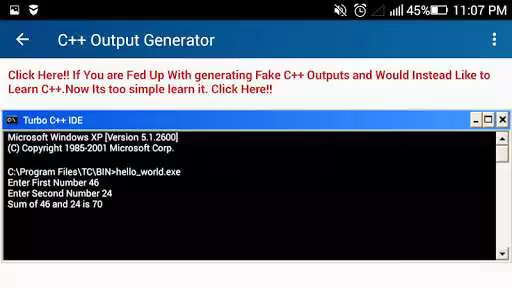 Play C++ Output Generator  and enjoy C++ Output Generator with UptoPlay