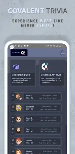 Play Covalent Web3 Trivia  and enjoy Covalent Web3 Trivia with UptoPlay