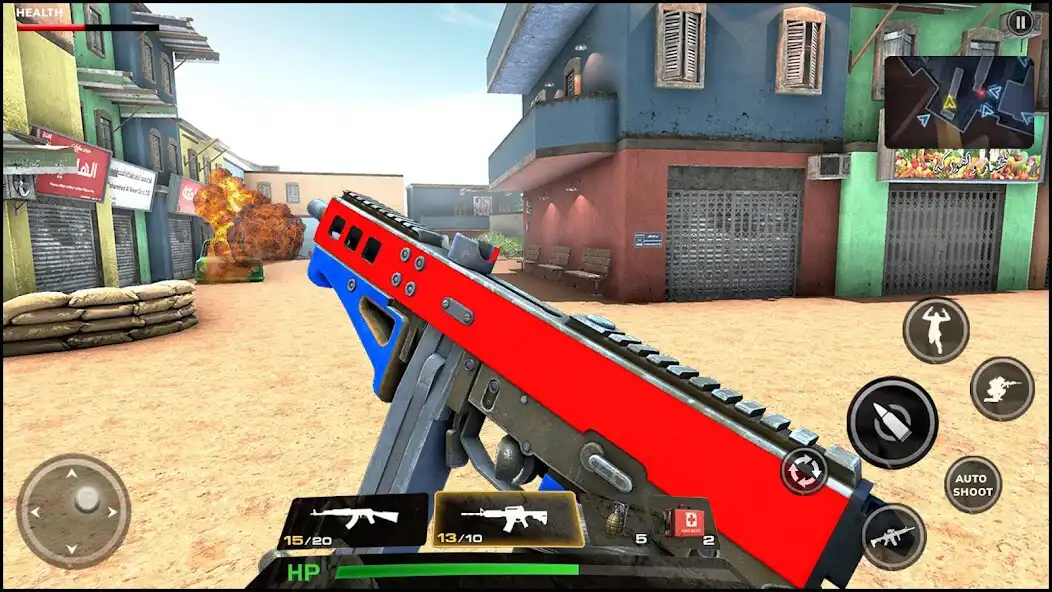 Play Cover Strike: Offline War Game as an online game Cover Strike: Offline War Game with UptoPlay