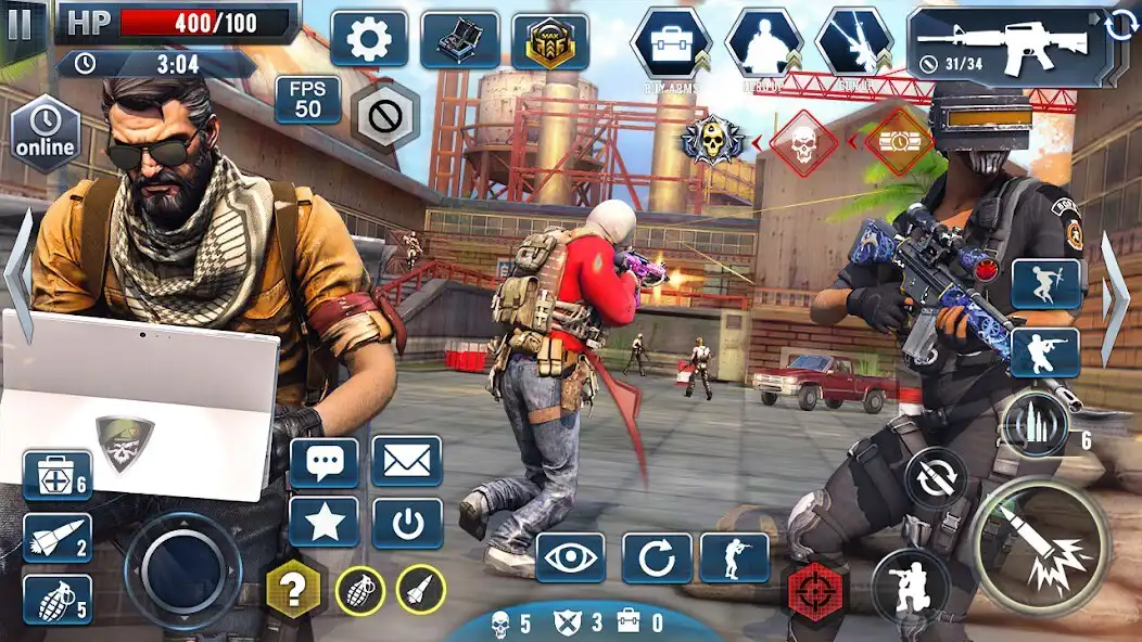 Play Cover Strike - Shooting Games as an online game Cover Strike - Shooting Games with UptoPlay