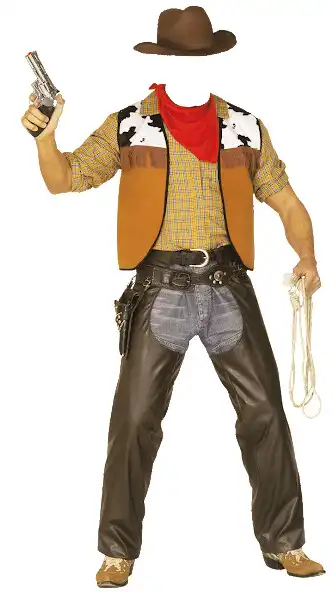 Play Cowboy Costume Photo Suit as an online game Cowboy Costume Photo Suit with UptoPlay