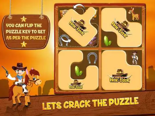 Play Cowboy Hide and Seek : Brain Training Puzzle Game Play Cowboy Hide and Seek : Brain Training Puzzle Game