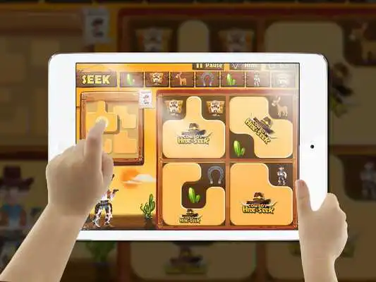 Play Cowboy Hide and Seek : Brain Training Puzzle Game Play Cowboy Hide and Seek : Brain Training Puzzle Game