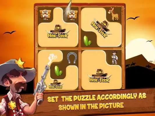 Play Cowboy Hide and Seek : Brain Training Puzzle Game Play Cowboy Hide and Seek : Brain Training Puzzle Game