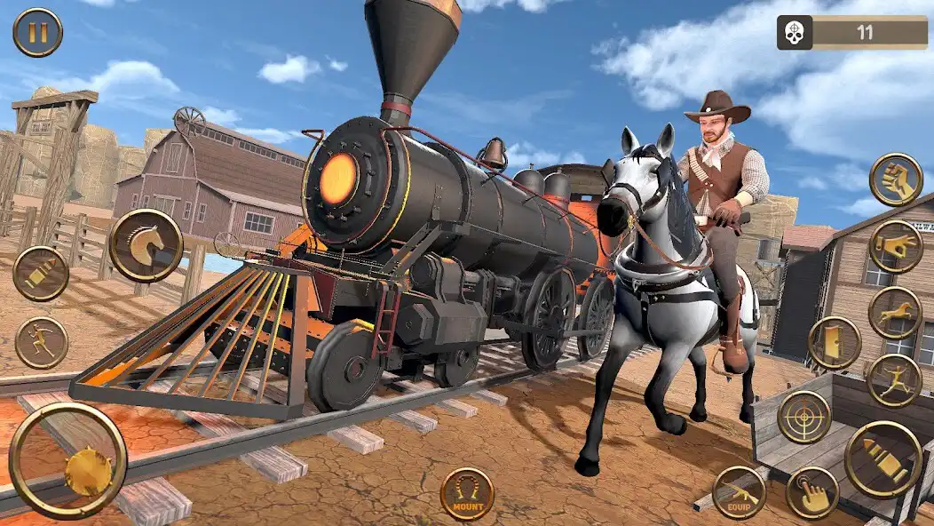 Play Cowboy Horse Riding Horse Race as an online game Cowboy Horse Riding Horse Race with UptoPlay
