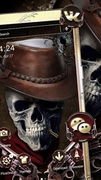 Play Cowboy Skull Launcher Theme  and enjoy Cowboy Skull Launcher Theme with UptoPlay