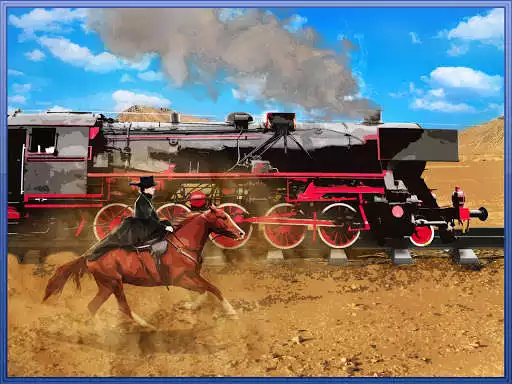 Play Cowboy Train racing adventure