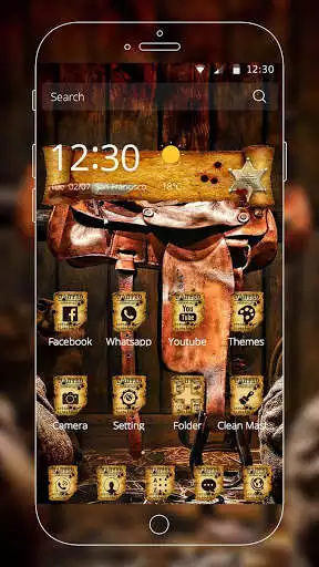 Play APK Cowboy Wanted Theme  and enjoy Cowboy Wanted Theme with UptoPlay com.launcher.theme.t203980224