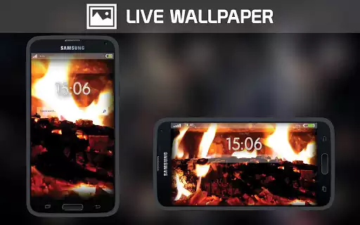 Play Cozy Fireplace Live Wallpaper