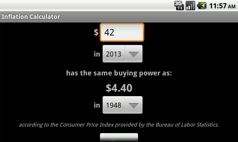 CPI Inflation Calculator online game with UptoPlay