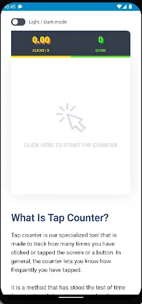 Play CPS Tap Counter as an online game CPS Tap Counter with UptoPlay