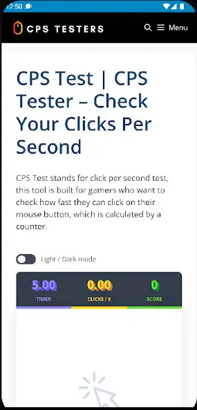 Play Cpstesters.com - CPS Test  and enjoy Cpstesters.com - CPS Test with UptoPlay