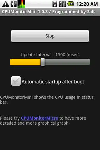 Play CPU Monitor Mini