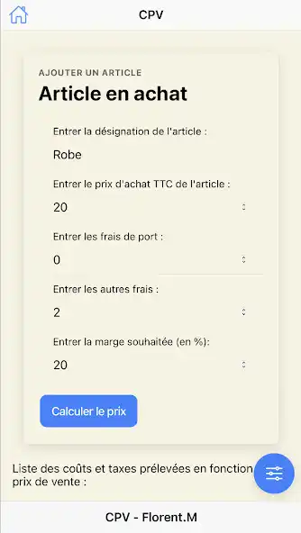 Play C.P.V (calcul prix de vente)  and enjoy C.P.V (calcul prix de vente) with UptoPlay