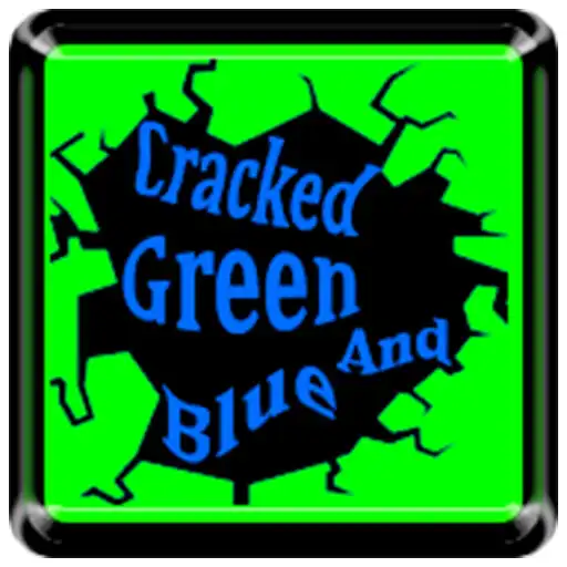 Play Cracked Green Blue Icon Pack APK