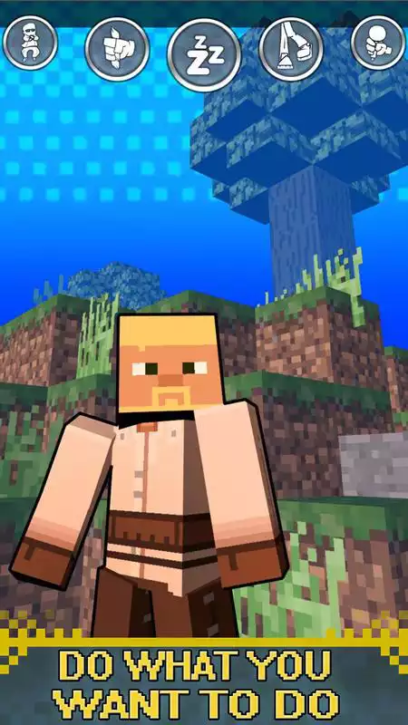 Play Craft and explore pixel game (crafting, builidng)