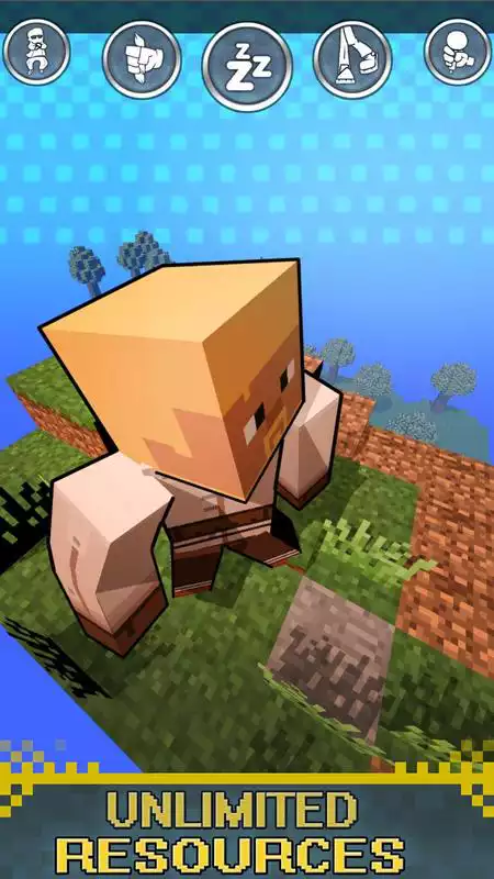 Play Craft and explore pixel game (crafting, builidng)