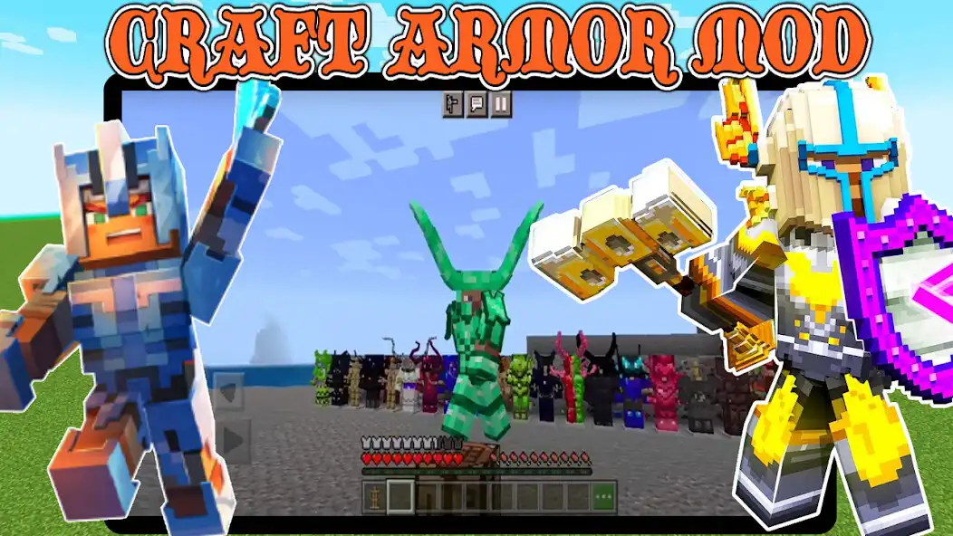 Play Craft armor mod as an online game Craft armor mod with UptoPlay