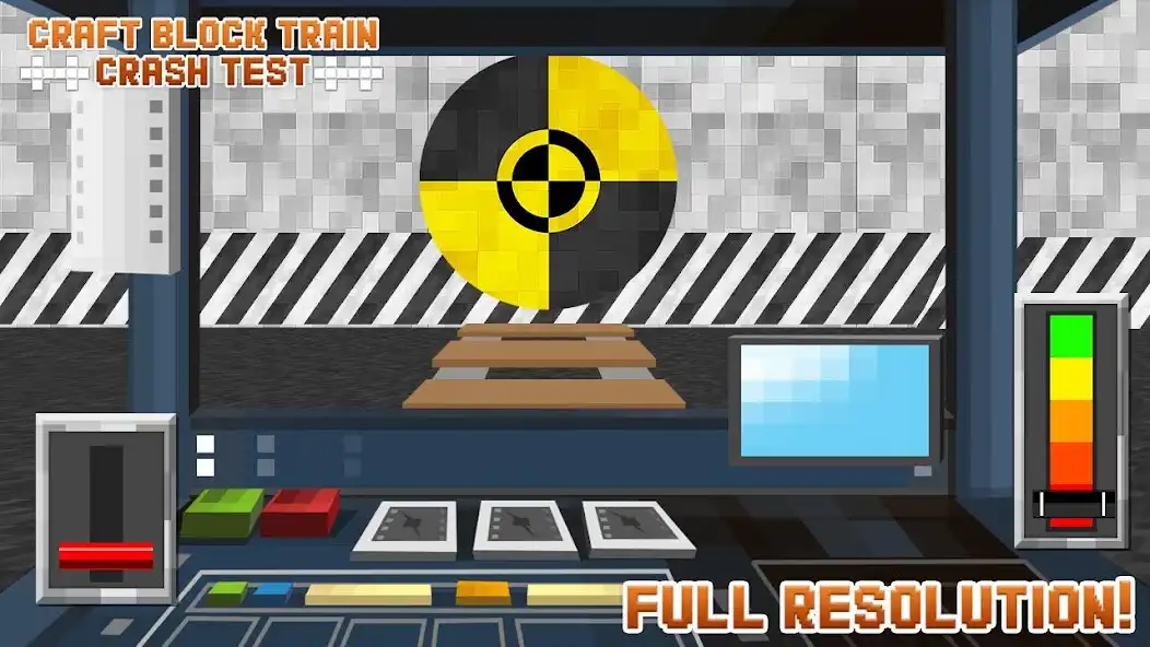 Play Craft Block Train Crash Test as an online game Craft Block Train Crash Test with UptoPlay