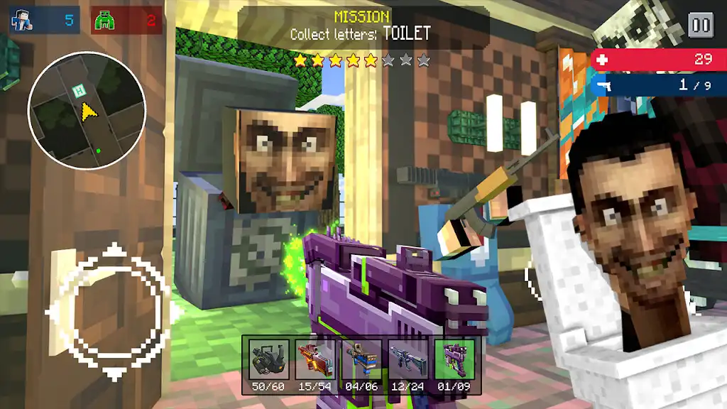 Play Craft Head Shooter FPS Battles as an online game Craft Head Shooter FPS Battles with UptoPlay