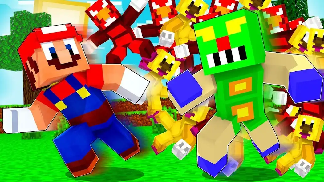 Play Craft Mario Mod For Minecraft as an online game Craft Mario Mod For Minecraft with UptoPlay
