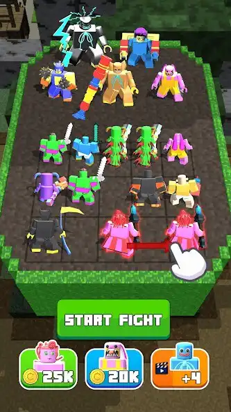 Play Craft Merge Battle Fight as an online game Craft Merge Battle Fight with UptoPlay