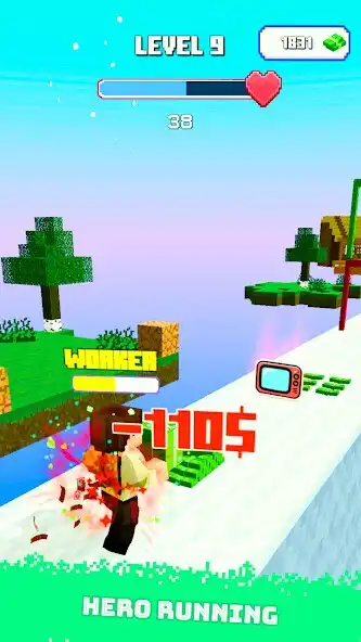 Play Craft Runner - Money Run 3D as an online game Craft Runner - Money Run 3D with UptoPlay