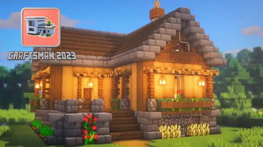 Play Craftsman 2023-3D Build Craft as an online game Craftsman 2023-3D Build Craft with UptoPlay