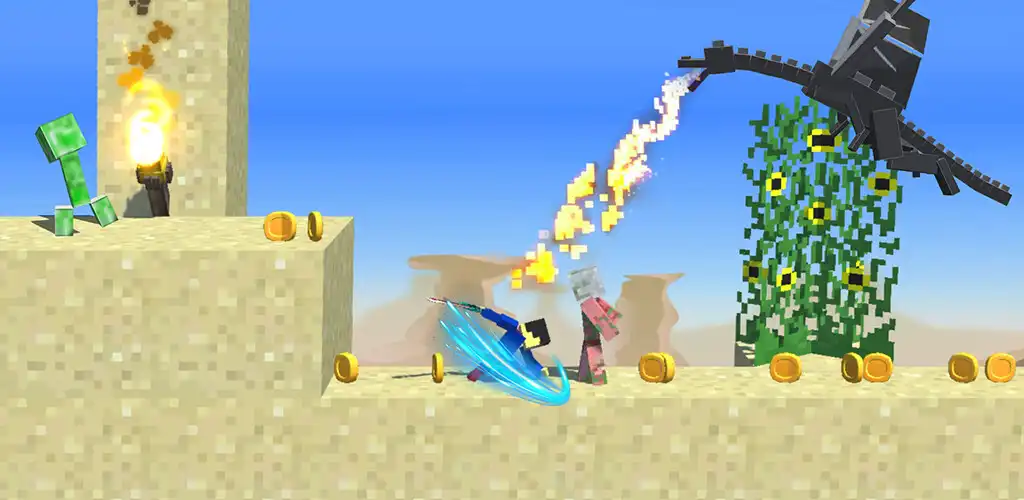 Play Craftsman Fight - Craft War  and enjoy Craftsman Fight - Craft War with UptoPlay