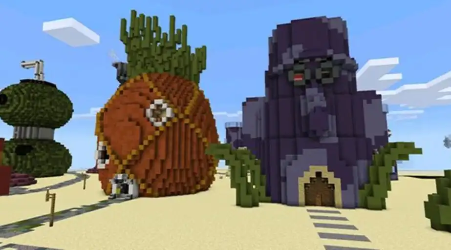 Play Craftsman SpongBob City as an online game Craftsman SpongBob City with UptoPlay