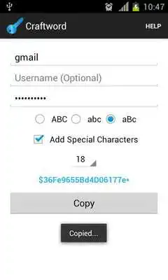 Play Craftword Unique Password Gen