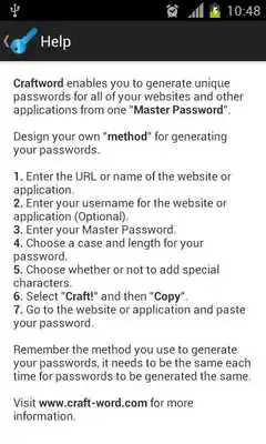 Play Craftword Unique Password Gen