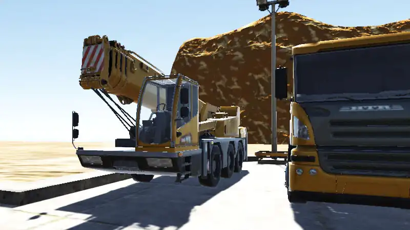 Play Crane Excavator Simulator Game as an online game Crane Excavator Simulator Game with UptoPlay