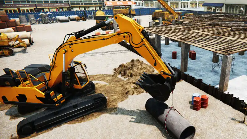 Play Crane Simulation Games 2022 as an online game Crane Simulation Games 2022 with UptoPlay