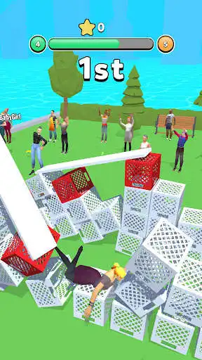 Play Crate Challenge Racing Multi as an online game Crate Challenge Racing Multi with UptoPlay