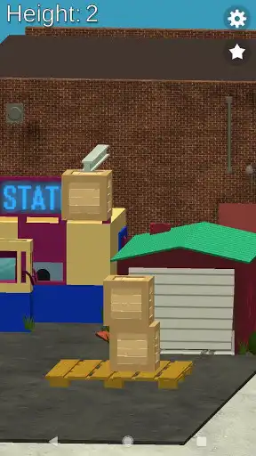 Play Crate stacker: a simple arcade as an online game Crate stacker: a simple arcade with UptoPlay