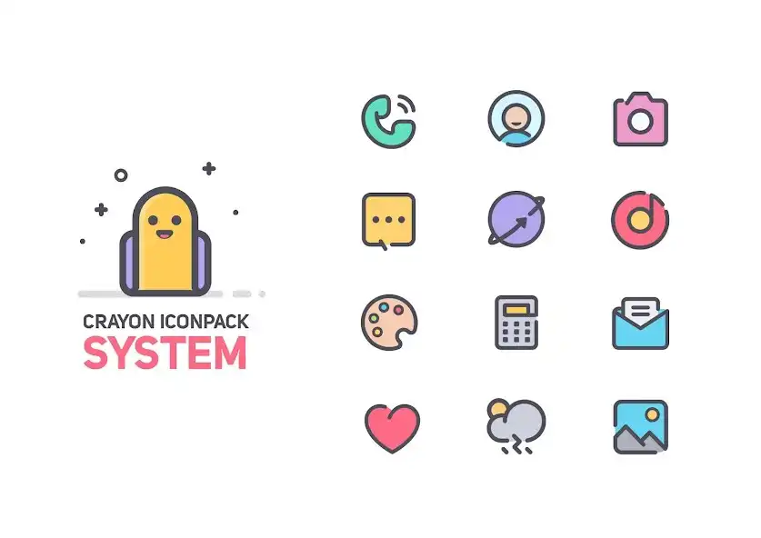 Play Crayon Icon Pack as an online game Crayon Icon Pack with UptoPlay