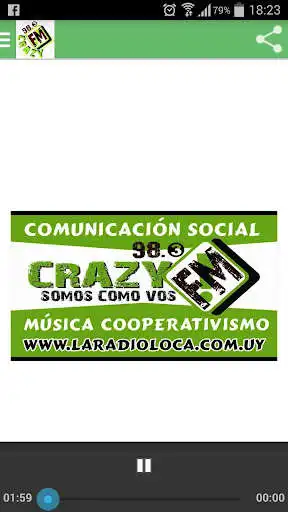 Play Crazy 98.3 FM - Uruguay  and enjoy Crazy 98.3 FM - Uruguay with UptoPlay