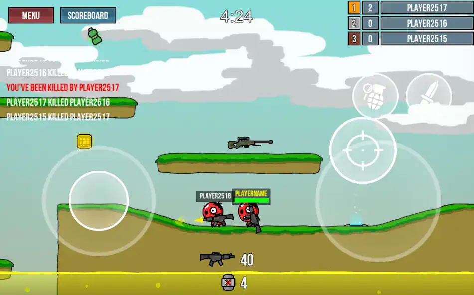 Play Crazy Battalion - The new 2D online shooter as an online game Crazy Battalion - The new 2D online shooter with UptoPlay