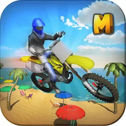 Free play online Crazy Beach Bike Stunts Sim 3D  APK