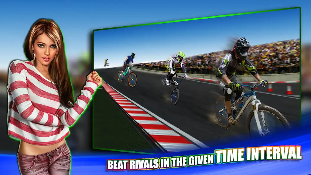 Play Crazy Bicycle Race : Bicycle Stunt Game as an online game Crazy Bicycle Race : Bicycle Stunt Game with UptoPlay