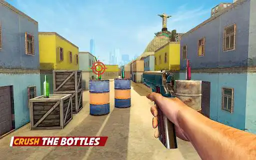 Play APK Crazy Bottle Shooter Pro  and enjoy Crazy Bottle Shooter Pro with UptoPlay com.rgs.bottleshooting.targetshoot.expertbottleshoot