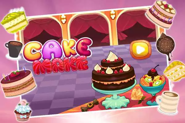 Play Crazy Cake Chef: Food Street Cake Maker Game