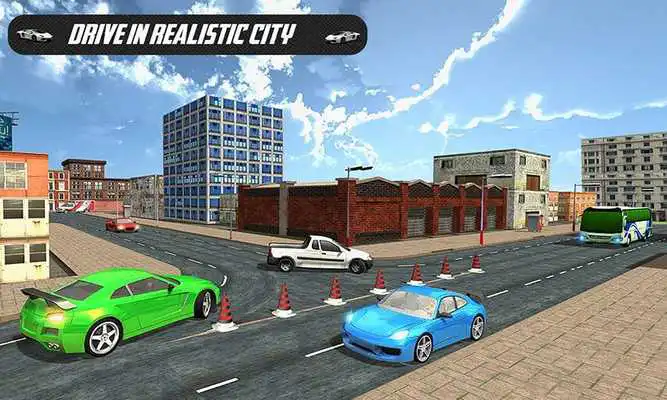 Play Crazy Car Gas Station Parking