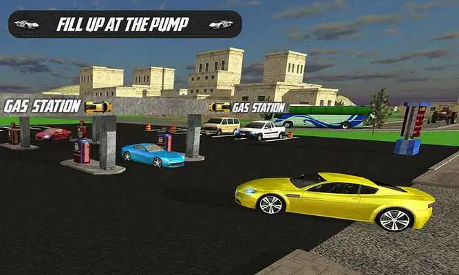 Play Crazy Car Gas Station Parking