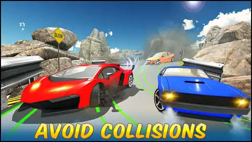 Play Crazy Car Simulator:Impossible Driving Tracks 2019 as an online game Crazy Car Simulator:Impossible Driving Tracks 2019 with UptoPlay